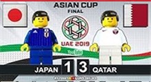 شبیه سازی فینال جام ملتهای آسیا 2019 با لگو