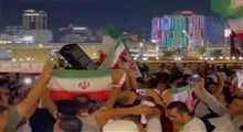 همخوانی سرود "ای ایران" در دوحه