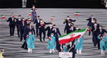رژه کاروان ایران در مراسم افتتاحیه المپیک زمستانی ۲۰۲۲ پکن