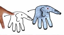 با انگشتات فیل بکش/ نقاشی کودکانه