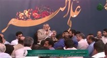 حاج منصور ارضی - روز عاشورا محرم 93 - حسینیه صنف لباس فروشان - تصویری