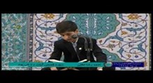 احمد رضا لطفی - تلاوت مجلسی سوره مبارکه قصص آیات 20-25 درحضور رهبر معظم انقلاب - تصویری