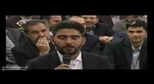 تواشیح بسیار زیبای گروه مشکات در حضور رهبر معظم انقلاب