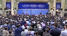 شعرخوانی علی‌رضا رجبعلی‌زاده در دیدار شعرا با رهبر انقلاب