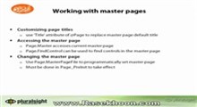 4.User Interface Elements _ Working with master pages