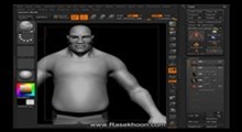 14. Finishing the body and head sculpt.flv