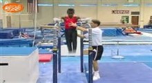 آموزش ژیمناستیک _ upper arm hang