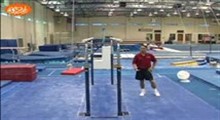 آموزش ژیمناستیک _ giant to handstand