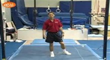 آموزش ژیمناستیک _ double back dismount 