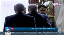 فیلم ورود مرسی و استقبال احمدی نژاد