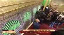 فیلم آغاز عملیات تعویض ضریح امام حسین علیه السلام