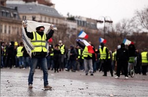 هفته نهم تظاهرات جلیقه زردها: بیش از 84 هزار نفر در سراسر فرانسه به خیابان‌ها آمدند
