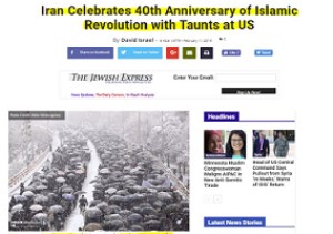رسانه‌های جهان: ایرانی‌ها با تمسخر آمریکا، چهلمین سالگرد انقلاب را جشن گرفتند