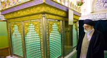 حضور رهبر فرزانه انقلاب در امامزاده علی‌ابن جعفر(ع) قم