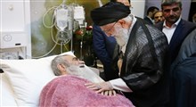 گزارش تصویری عیادت امام خامنه‌ای از آیت الله مظاهری