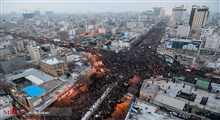 گزارش تصویری حضور میلیونی مشهدی‌ها برای تشییع سرداران مقاومت
