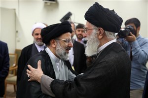 تقدیر رهبر معظم انقلاب از حضور و تلاش حجت الاسلام رئیسی در انتخابات ریاست‌جمهوری