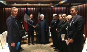 دیدار روحانی و مکرون / روحانی از بیانیه مشترک تروئیکای اروپایی انتقاد کرد