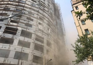 آتش‌سوزی هتل آسمان شیراز به طور کامل مهار شد