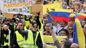 اعتراض در ونزوئلا خوب است، ولی در فرانسه بد!