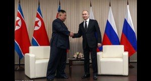 برای اولین بار رهبر کره شمالی و رئیس‌جمهور روسیه با یکدیگر دیدار کردند + فیلم