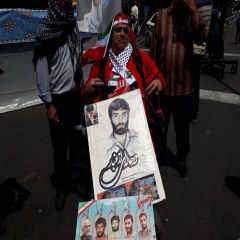 حضور ایثارگران در راهپیمایی روز قدس
