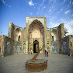 ساعت آفتابی مسجد جامع کبیر قزوین