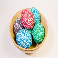 تزیین تخم مرغ به صورت هنری