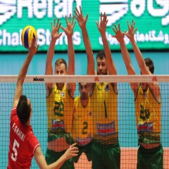 رقابت تیم ملی والیبال ایران مقابل استرالیا در لیگ ملتهای والیبال