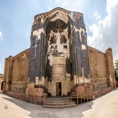 نمایی از مسجد کبود تبریز