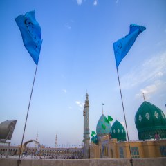 نمایی از بالای بام مسجد مقدس جمکران