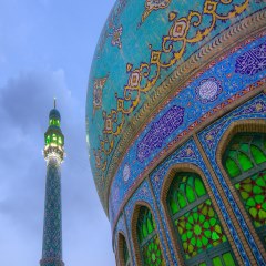 نقوش و کاشیکاری کنبد مسجد مقدس جمکران