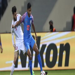 مسابقه فوتبال تیم های بحرین و هند