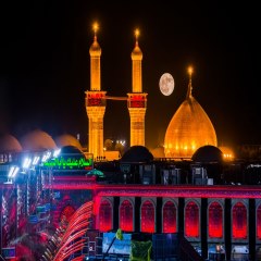 تصویری زیبا از گنبد حرم امام حسین علیه السلام