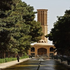 نمایی از عمارت باغ دولت‌آباد