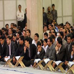 دیدار شرکت‌کنندگان در مسابقات بین‌المللی قرآن با مقام معظم رهبری	