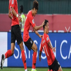 شادی پس از گل بازیکن کره ای