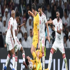 بازی امارات مقابل استرالیا در مرحله یک هشتم نهایی