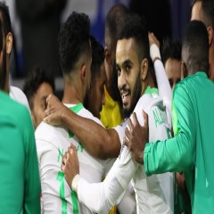 شادی بازیکنان عربستان سعودی