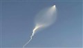 موشک سفید رنگ ایران در آسمان «سجیل» است