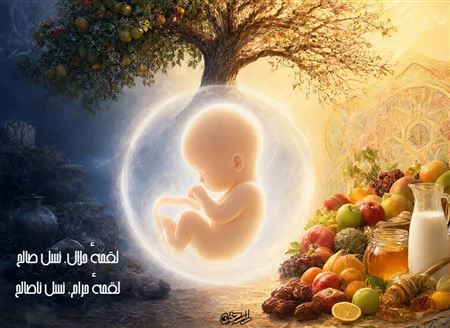 تأثیر لقمهٔ حرام بر جنین و نسل؛ از نطفه تا شقاوت