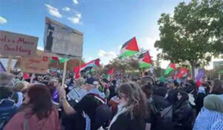 تجمع حامیان فلسطین در پایتخت آلمان