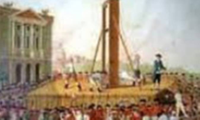 ملکه ماری آنتوانت در برابر تیغه گیوتین