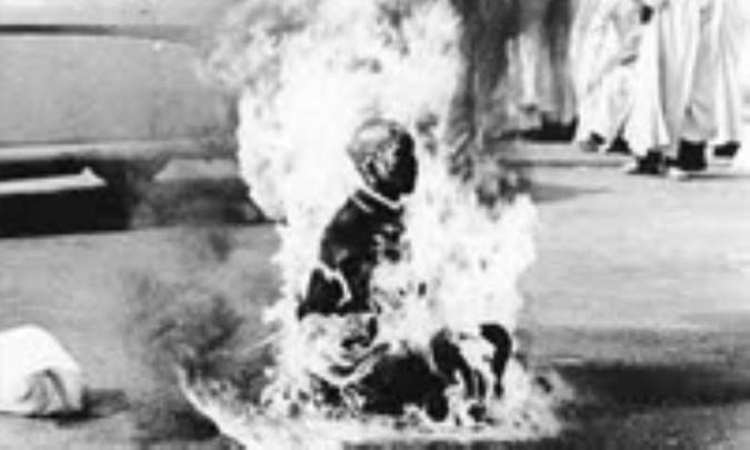 خودسوزی راهب بودایی در سایگون