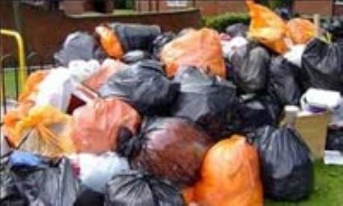 زباله‌ها دفع ضایعات خانگی