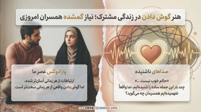 هنر گوش دادن در زندگی مشترک؛ نیاز گمشده همسران امروزی