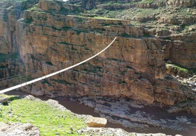آشنایی با پل معلق دره خزینه