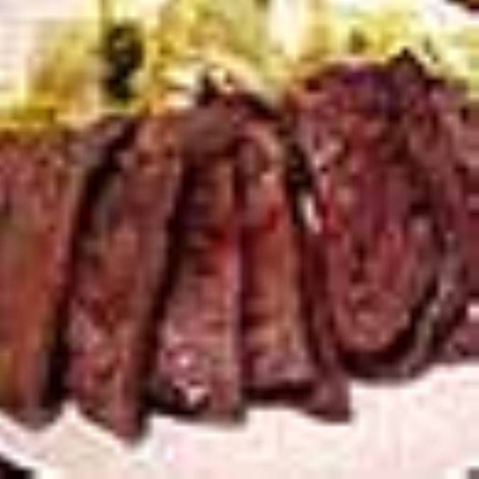 خوراک زبان با سس قارچ