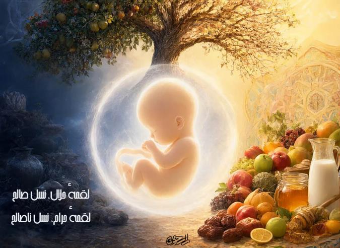 تأثیر لقمهٔ حرام بر جنین و نسل؛ از نطفه تا شقاوت