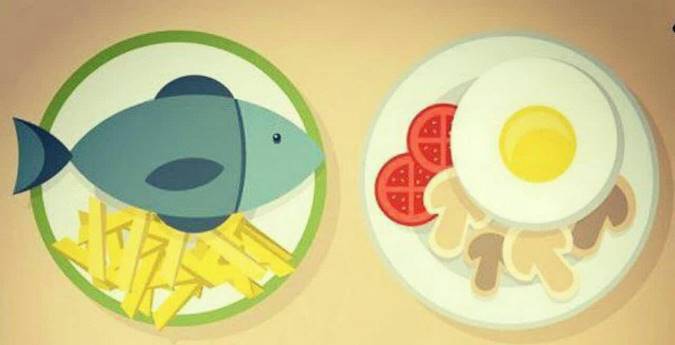تخم مرغ و ماهی را باهم نخورید